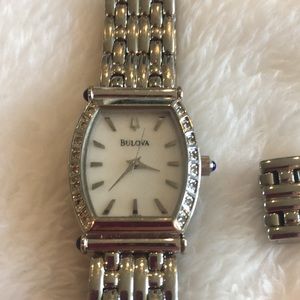Bulova Watch with Studded Diamonds
